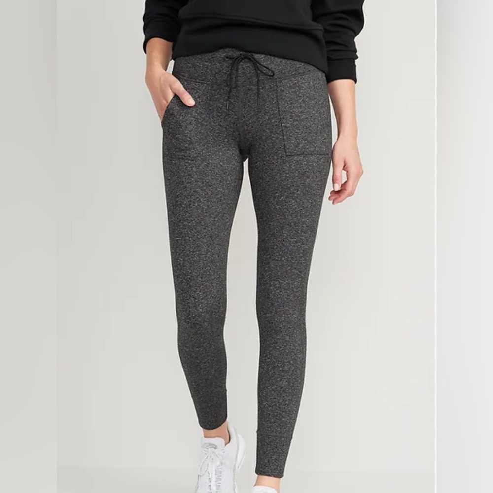 Old Navy Dark Heather Coze Core High Rise Leggings with Front Pockets